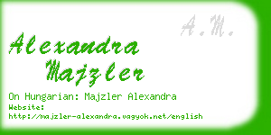 alexandra majzler business card